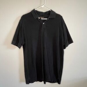 Cherokee‎ Polo Shirt Classic Fit Short Sleeve Casual Top Black Mens Size Large